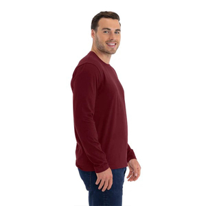 Camiseta Deportiva de Manga Larga 100% Algodón OEM para Hombre, Cómoda, Transpirable, para Otoño e Invierno - Product Image 4