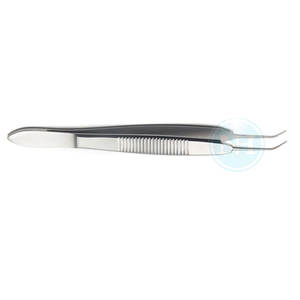 Pinzas McPherson Reutilizables Anguladas de 7.5mm con Mandíbulas Largas, Herramientas de Microcirugía Oftálmica de Precisión, Kit Certificado CE ISO - Product Image 4