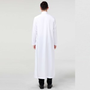 Personalizar Venta caliente ropa islámica manga larga hombres Thobe árabe Jubba cremallera Jubba musulmán Arabia Saudita Dubai Thobe para hombres - Product Image 2