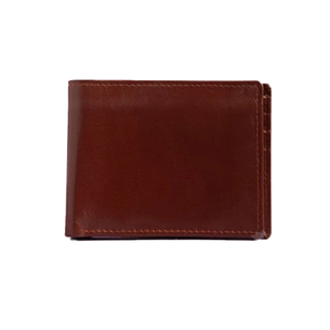 Genuine Leather <b>Men's</b> Fold <b>Wallet</b> Brown Color Handmade Minimalist Style Short Length Daily Use - Product Image 1