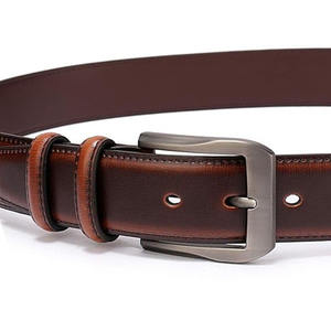 Ceinture en cuir de vachette véritable de qualité supérieure, design luxueux, large, respirante, robuste, style vintage, alliage, décontractée, longueur personnalisée - Product Image 3