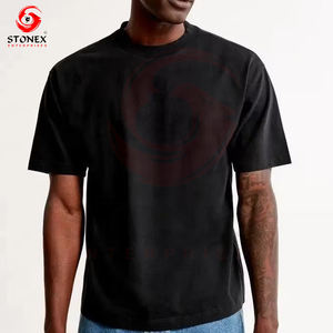 Boxy เสื้อยืดผ้าฝ้าย100% ขนาดใหญ่สำหรับผู้ชายเสื้อยืดโอเวอร์ไซส์แบบกำหนดเอง - Product Image 6