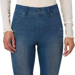 Femmes XL Taille Ultra Doux Taille Haute À Motifs Denim Leggings Sans Couture Spandex Nylon Respirant Fitness Sportswear Tricoté - Product Image 1