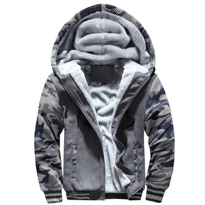 Venta al por mayor 2025 Chaqueta de lana polar para hombre Chaqueta larga de invierno de alta calidad con capucha Forro suave Sudaderas con capucha de talla grande - Product Image 6