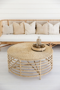 Mesa de centro redonda de ratán hecha en Vietnam materiales ecológicos muebles para el hogar Decoración del hogar al por mayor - Product Image 5