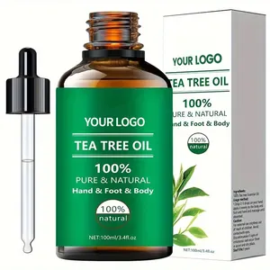 Oem 100% Pure Etherische Oliën Huidverzorging Acne Behandeling Tea Tree Etherische Olie, Biologische Tea Tree Olie Voor Lichaamsnagels, Haar