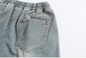 Pantalones Cortos Vaqueros de Mezclilla para Hombre, Estilo Urbano, Logotipo Personalizado, Verano, Venta Caliente, Servicio OEM, Lavado Vintage, Longitud Media - Product Image 3