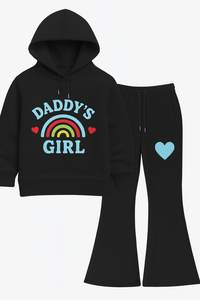 Conjunto Deportivo Infantil de Invierno con Capucha, 100% Algodón Orgánico, Pantalones Deportivos Acampanados con Cordones, Secado Rápido y Transpirable - Product Image 5