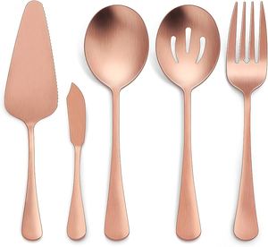 Bambou Style Fourchette Couteau Cuillère En Acier Inoxydable Argent Or Couverts Couverts Ensemble pour Mariage Restaurant Haute Qualité Look De Luxe - Product Image 3