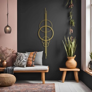 Arte de la pared Decoración de Metal moderno elegante escultura de hierro hecha a mano colgante de pared decorativo único para sala de estar dormitorio Oficina - Product Image 3
