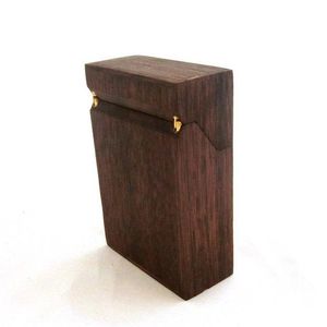 Étui à cigarettes en bois rustique, fait à la main, en bois naturel, porte-tabac - Product Image 3