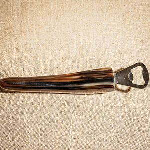 ที่เปิดขวดฮอร์นทำมือที่เปิดขวดฮอร์นที่เปิดขวดเบียร์แตรธรรมชาติสำหรับบาร์และปาร์ตี้จาก - Product Image 2