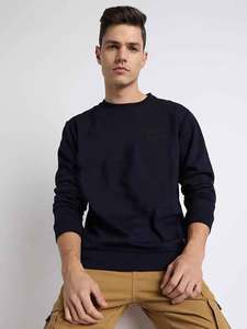Alta calidad 100% algodón hombres sudaderas impresión bordado personalizado cuello redondo sudadera para hombres - Product Image 5