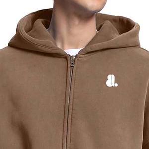 Sudadera con Capucha y Cierre de Cremallera para Hombre, Estilo Lavado Ácido, Corte Regular, Felpa, 100% Algodón, Transpirable, Secado Rápido, Servicio OEM - Product Image 6