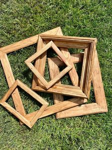 Cadre photo carré en bois DIY, minimaliste, fait main, écologique, léger, guide PDF téléchargeable, images étape par étape - Product Image 2