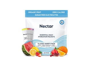 Sobres de Néctar para Hidratación - Sobres de Electrolitos en Polvo - Sin Azúcar y 0 Calorías (Paquete Variado de 30) - Product Image 1