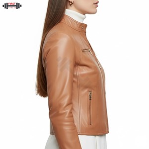 Veste bomber en velours côtelé personnalisée pour femmes 2025, rayée, imperméable, coupe-vent, respirante, doublure en soie écologique, vente en gros, hiver - Product Image 3