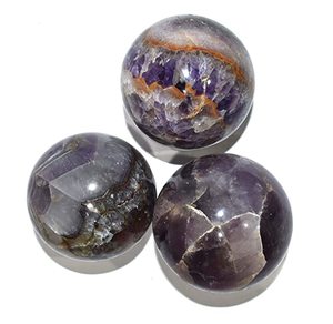 Bola esférica india de amatista para mujer, Chakra Natural, equilibrio, piedra curativa púrpura - Product Image 2