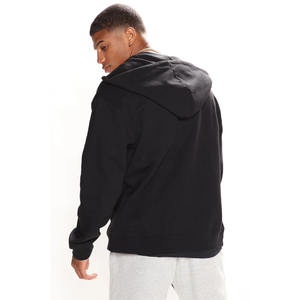 Matériau et design de qualité supérieure pour hommes Sweats à capuche à fermeture éclair noirs à vendre Sweat à capuche zippé de base pour hommes dans les cinq tailles et couleurs - Product Image 4