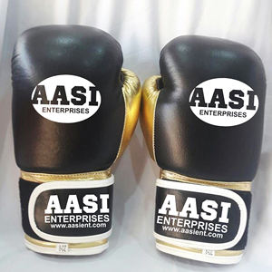 Guantes de Boxeo Personalizados de Piel Vacuna Dorada, Guantes de Entrenamiento de Boxeo al por Mayor - Product Image 3