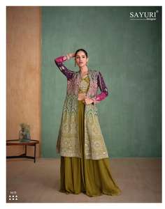 Latest Designer Outfit High on Demand Premium Real Georgette <b>Lehenga</b> <b>Choli</b> & Koti With Hand Embroidery Mirror Work <b>Woman</b> Fashion - Product Image 3