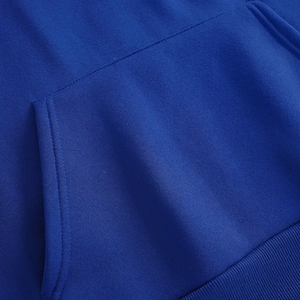 Sweat-shirt pull-over bleu orange lourd pour hommes, veste d'hiver mode italienne avec lettrage Milan pour sweats à capuche formels de tous les jours - Product Image 5