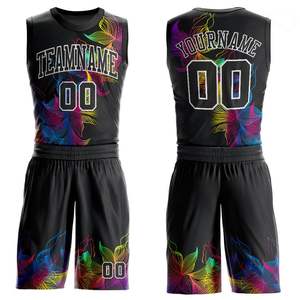 Hot Trending Alta calidad 100% Poliéster Ropa de baloncesto Equipo de entrenamiento transpirable Ropa deportiva Top Diseño impreso Conjuntos de uniformes - Product Image 1