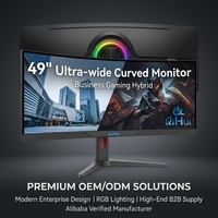 Moniteur LED incurvé 49 pouces 5K HDR : Solution de productivité pour le bureau et l'entreprise