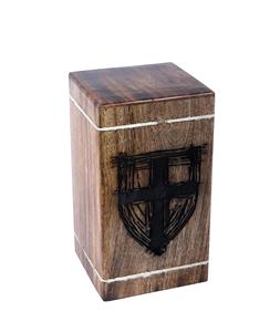Urnas de cremación de palisandro para cenizas humanas Adulto Grande-Urna de entierro de madera para columbario-Caja de urna funeraria (250 pulgadas cúbicas) - Product Image 2