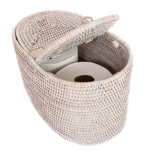 Boîte à mouchoirs ovale double, boîte de rangement artisanale, écologique, naturelle, décoration intérieure et extérieure, vente en gros du Vietnam - Product Image 5