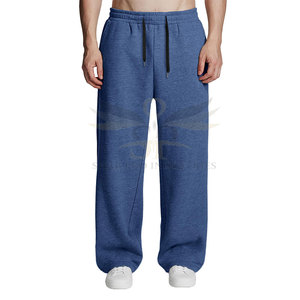 Pantalones holgados de lana para hombre con estampado de logotipo personalizado, ropa cómoda, buena venta, pantalones holgados informales de lana - Product Image 1