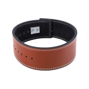 เข็มขัดยกน้ำหนัก10มม. ความหนาเข็มขัดหนังวัวซ่อนเข็มขัดสำหรับออกกำลังกายยกน้ำหนักหัวเข็มขัดสำหรับเล่นยิมเข็มขัดฟิตเนสกว้าง10ซม. - Product Image 4