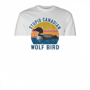Maglietta promozionale a maniche lunghe con citazione divertente sul cigno canadese (Loon) - Product Image 2