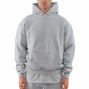 Sweat à capuche pour homme coupe classique, 100% coton épais de haute qualité, style décontracté, imprimé par transfert thermique, molleton uni teint, personnalisable - Product Image 3