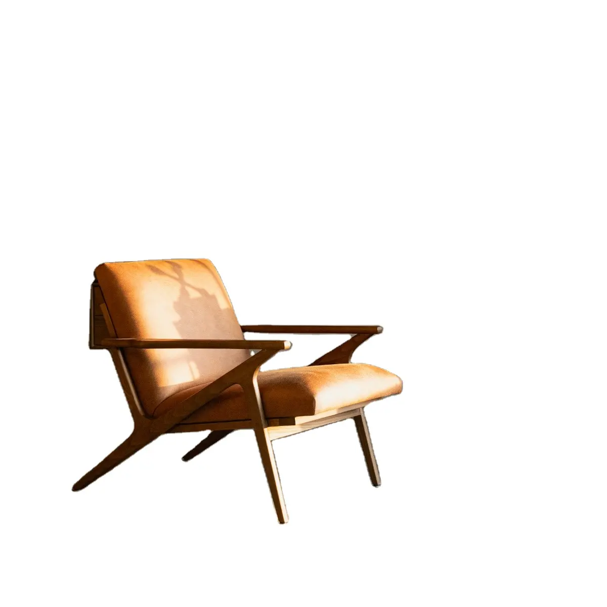 Современная индивидуальная гостиная из натуральной кожи дубовый орех из массива дерева для гостиничного лобби кресло с одним диваном