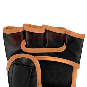 Equipo de boxeo profesional Guantes de cuero Mma Guantes Mma duraderos de cuero de medio Dedo de alta calidad - Product Image 5