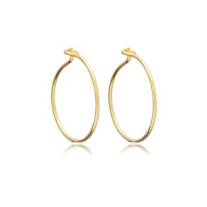 Plain Simple Design 20 mm <b>Hoop</b> Earrings Wholesale Turkish Handmade 925 Sterling <b>Silver</b> Jewelry - Product Image 1