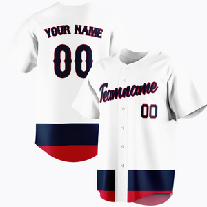 Jersey de béisbol en blanco barato de manga corta al por mayor sublimación y bordado fabricante mundial de camisetas de béisbol - Product Image 5