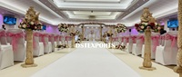 Mandap de mariage hindou en bois élégant de style traditionnel - Décoration de mariage indienne - Montage facile - Taille personnalisable - Livraison rapide