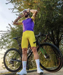 เสื้อปั่นจักรยานแบบยูนิเซ็กส์เสื้อปั่นจักรยานแขนกุดสีเต็มรูปแบบกันลม180กรัมเสื้อซับในตาข่ายโพลีเอสเตอร์พิมพ์ซับลิเมชันสีย้อมสำหรับขี่จักรยาน - Product Image 5