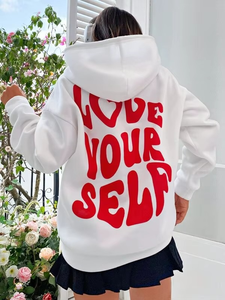 Logotipo personalizado 3D Puff impresión gráfica sudaderas con capucha mujeres Puff impreso sudaderas con capucha de las mujeres para las señoras con personalización - Product Image 6