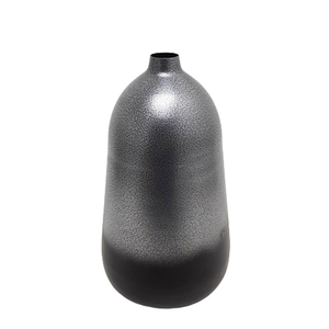 Vase à fleurs en forme de cylindre en fer moderne Vase à fleurs de couleur biscuit pour mariage et décoration de table Vases en métal - Product Image 2