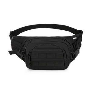 Cinturón con anillas en D y correas de compresión, Riñonera Summit - 3 litros - Negra, compatible con sistema Molle, ajustable, Camuflaje Personalizado - Product Image 4