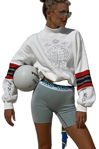 Sweat-shirts à col montant 100% coton avec poches, pull-over décontracté, logo personnalisé et broderie 3D, respectueux de l'environnement, fabrication OEM - Product Image 2