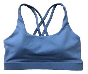 Sujetador de entrenamiento personalizado de color sólido, Sujetador deportivo de yoga, tirantes cruzados en la espalda, camisetas de gimnasio, ropa deportiva para mujer - Product Image 4