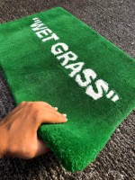 Service de qualité garanti correspond certainement à la description tapis tufté d'herbe humide fait à la main décoration de la maison tapis personnalisé