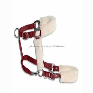 Dos de cheval en nylon rembourré en molleton d'équitation, vente en gros de licou de cheval personnalisé réglable de meilleure qualité - Product Image 3
