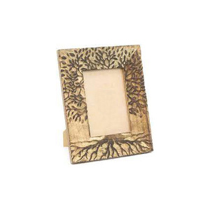 Marco de Fotos de Madera Hecho a Mano, Rectangular, Rústico, con Diseño de Árbol en Relieve, para Mesa, Orientación Vertical, Marco de Madera de Diseño Personalizado - Product Image 1