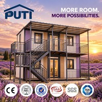 Maison conteneur extensible de 40 pieds de qualité supérieure, cabane modulaire préfabriquée avec cuisine pour le camping