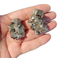 En gros, Grappe de pierres précieuses de pyrite naturelle, Cristaux bruts, Or des fous, Spécimen minéral, Guérison, Amour, Feng Shui, Mascotte écologique, Haute qualité